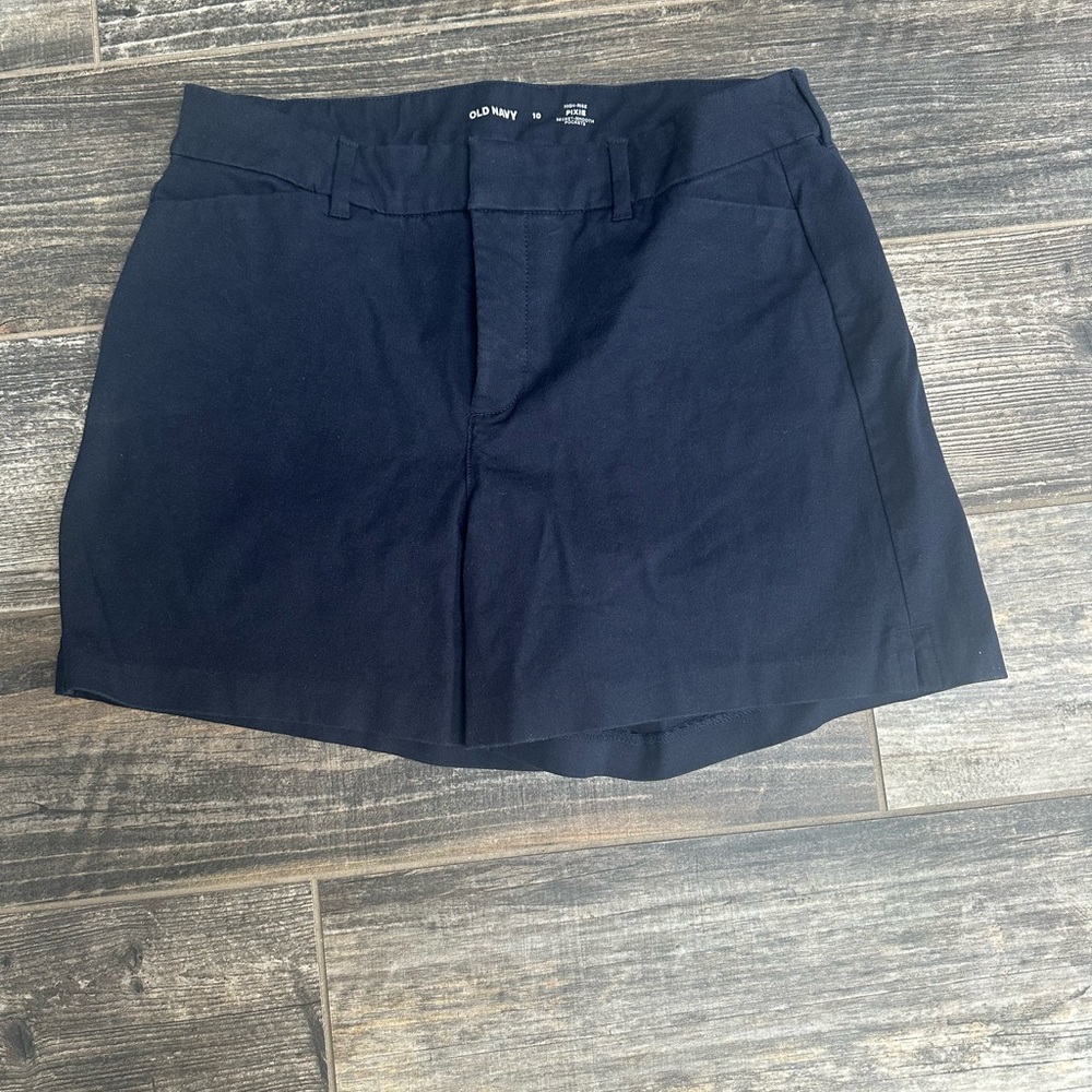 Old Navy Women's High-Rise Pixie Dark Blue Shorts